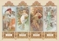 Alphonse Mucha: 4 Jahreszeiten 