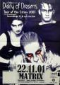 Diary of Dreams: Tour of the Cities 2001/ orig. Concert Poster 