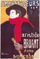 Henri de Toulouse-Lautrec: Ambassadeurs: Aristide Bruant dans son cabaret (1892) 